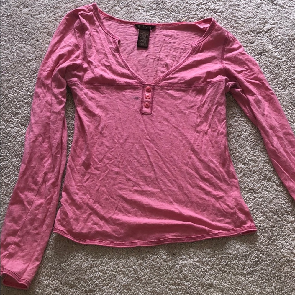 Pink roxy shirt
